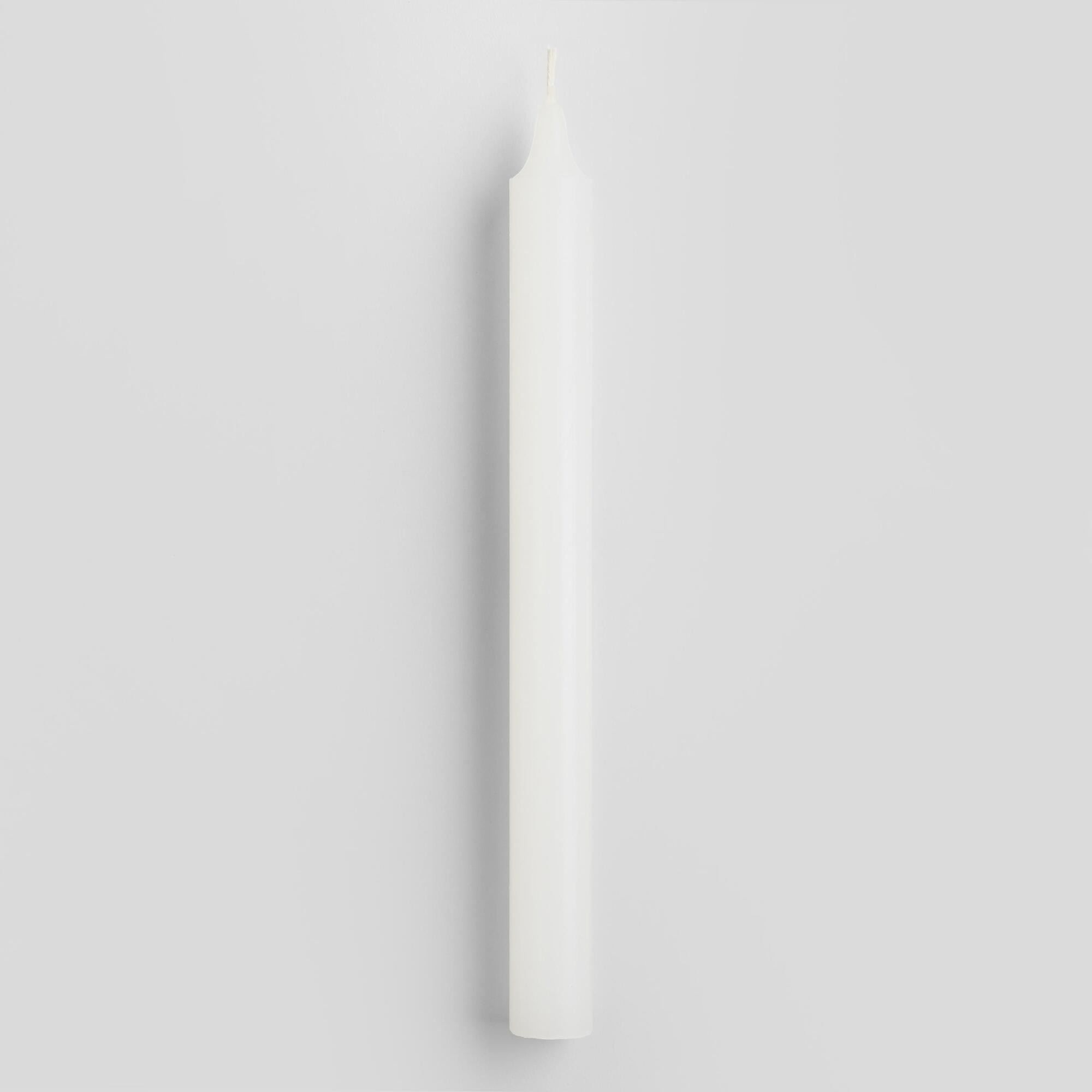 White Taper Candles, Set of 6 - Wax by World Market | World Market