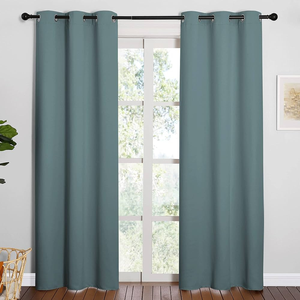 NICETOWN Modern Blackout Curtains Noise Reducing, Thermal Insulated and Privacy Room Darkening Dr... | Amazon (US)