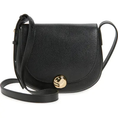 Madewell The Dakota Saddle Crossbody Bag in True Black at Nordstrom | Nordstrom