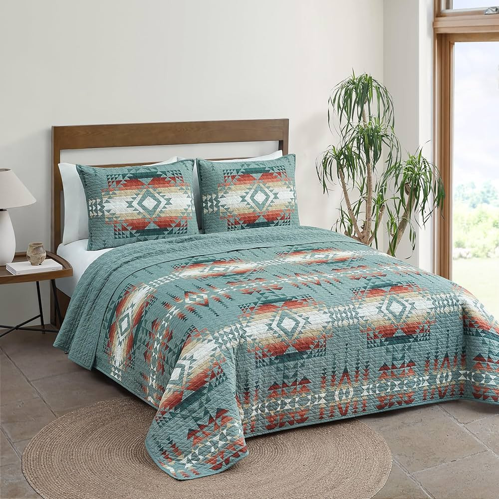 Pendleton 29833 Pilot Rock King Coverlet Set Soft Cotton Bed Cover Rustic Home Decor Bedspread Lu... | Amazon (US)