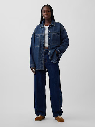 Oversized Denim Shirt Jacket | Gap (US)