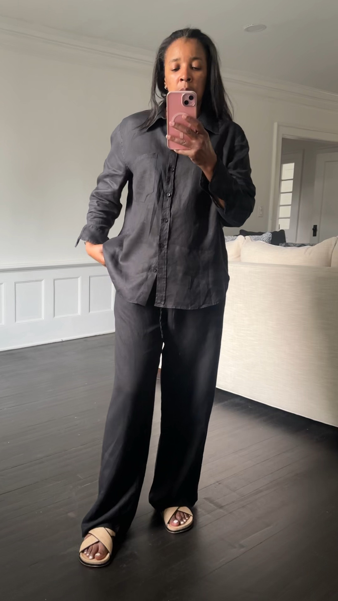 Work outfit #style #fashion #linen #LTKworkwear #workwear casual outfit 

#LTKootd #LTKgrwm #LTKOver40