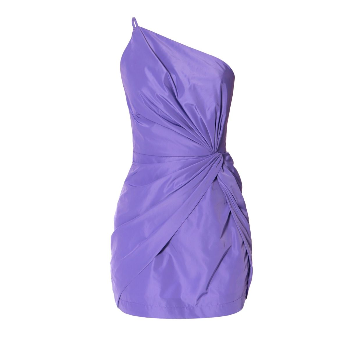 Alisson Purple Opulence Taffeta Mini Cocktail Dress | Wolf & Badger (US)
