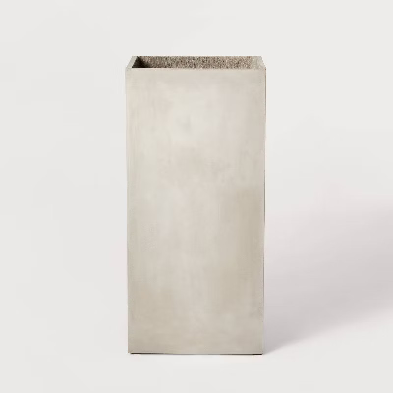 12" Wide Square Cement Outdoor Planter Pot - Hilton Carter for Target | Target