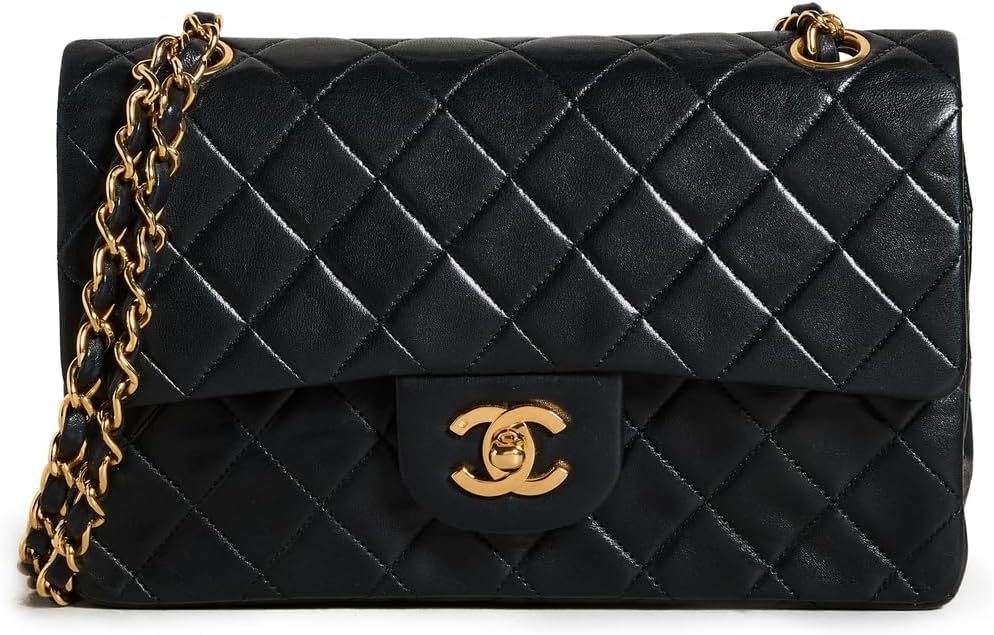 Amazon.com: CHANEL Women's Pre-Loved Black Lambskin Bag, Black, One Size : Luxury Stores | Amazon (US)