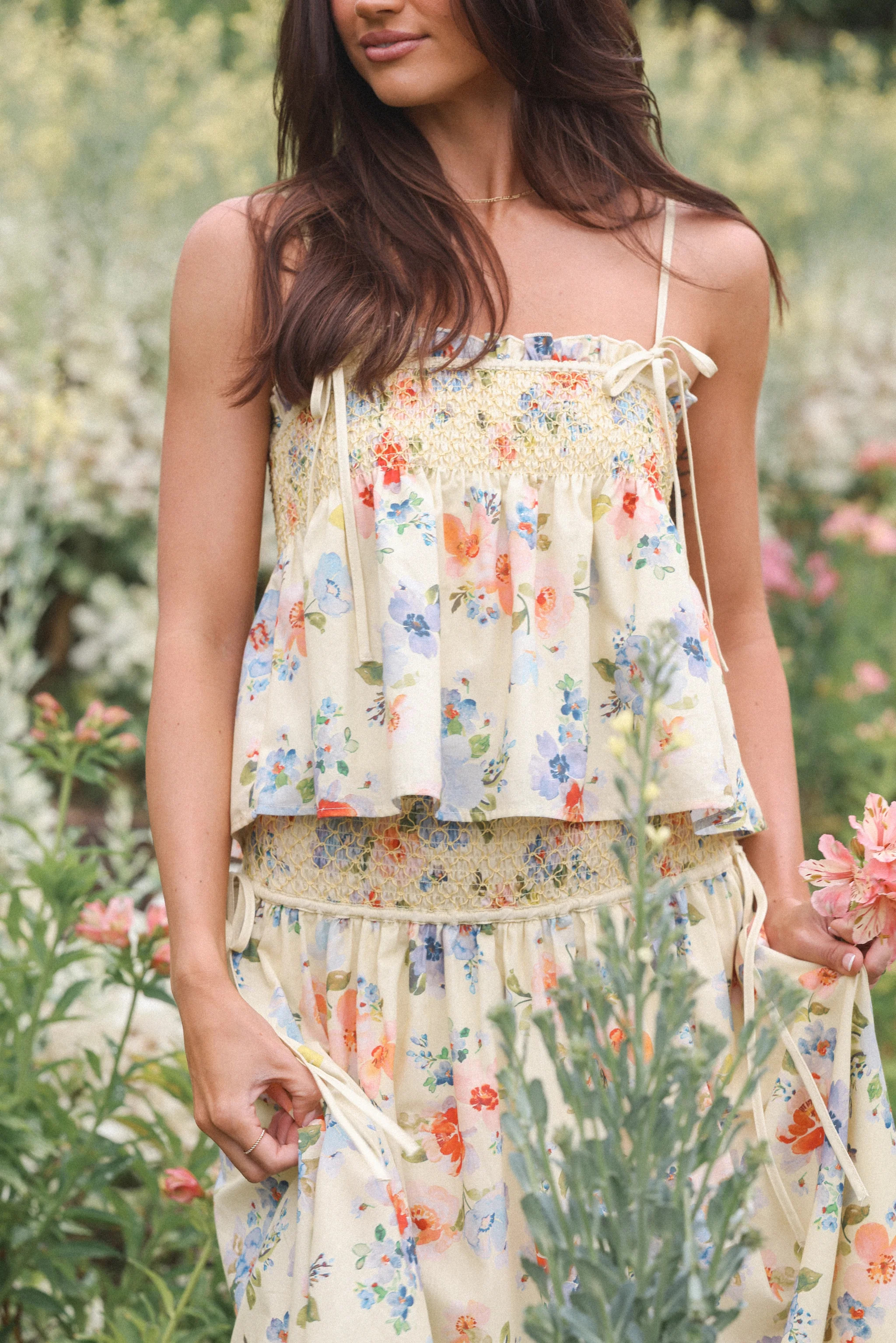 Cosima Baby Doll Top - Yellow Floral | Petal & Pup (US)