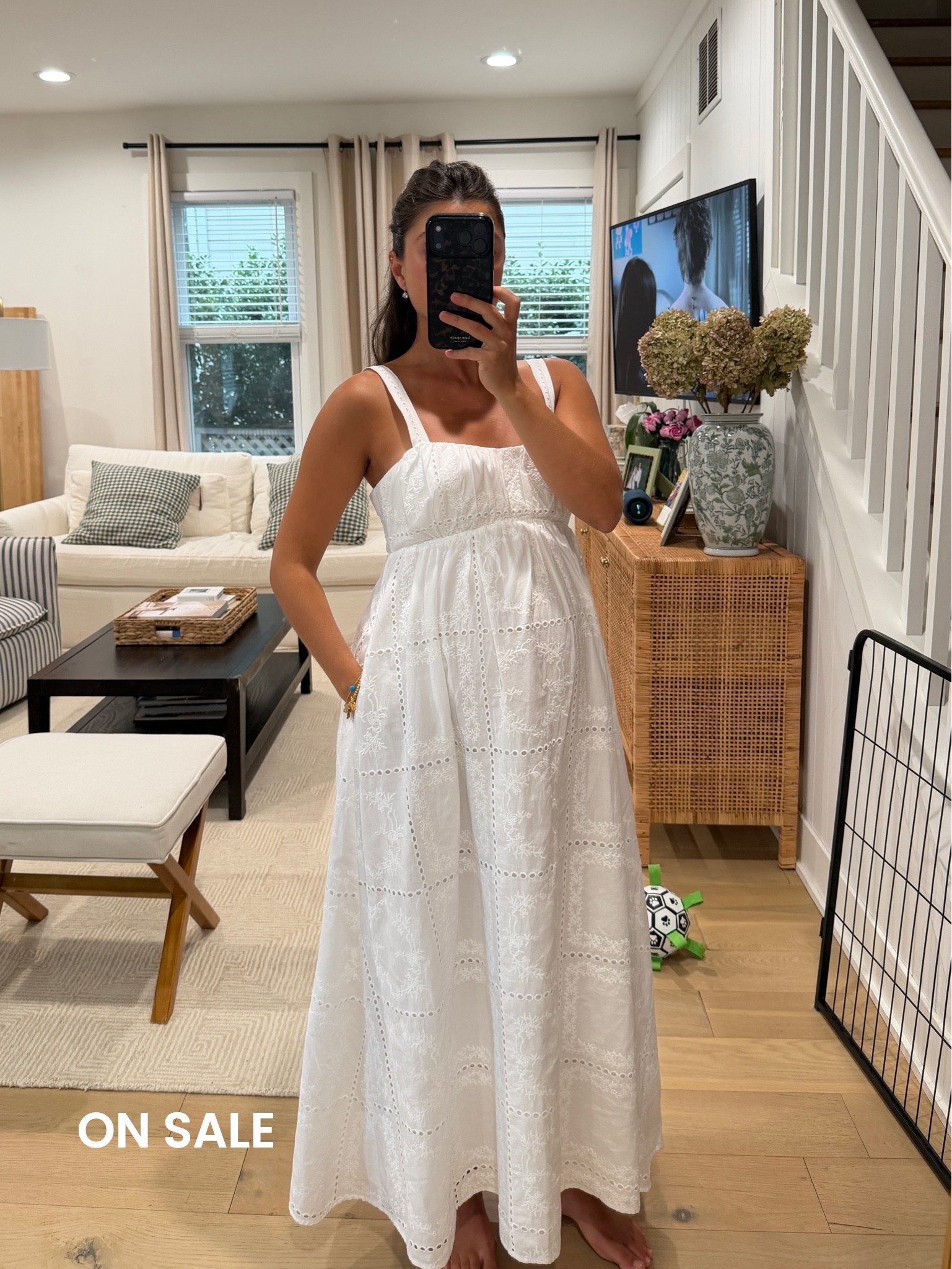 [7/30/26] @abercrombie sale! This 100% cotton dress is so good and $50 off | wearing size small petite, comes in brown as well! Will be great for postpartum as well

#LTKSaleAlert #LTKPetite #LTKBump