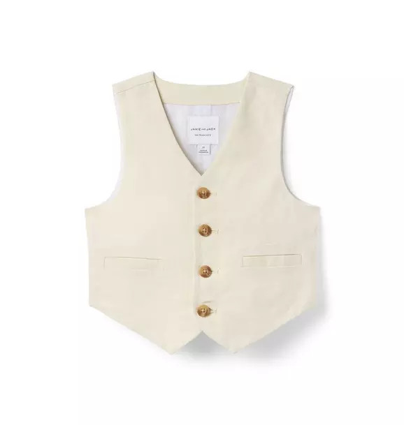 Linen-Cotton Vest | Janie and Jack