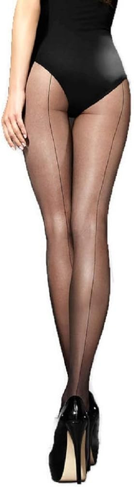 Marilyn Silky Sheer with Backseam European Pantyhose | Amazon (US)