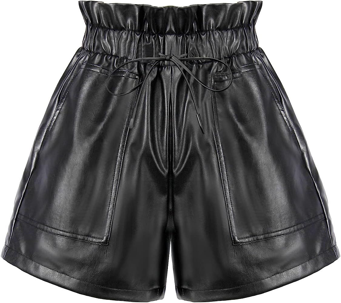 RAMISU womens Leather Shorts | Amazon (US)