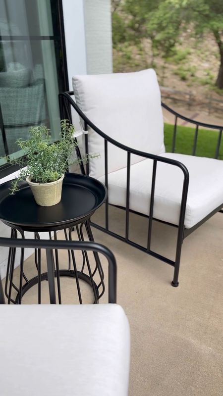 This best selling outdoor patio set is back in stock! We have this on our front porch and has held up so week throughout the summer and winter! 

#LTKSeasonal #LTKhome #LTKstyletip