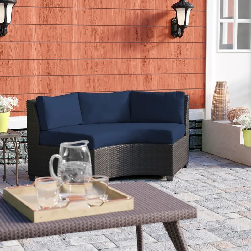 Tegan 61" Wide Outdoor Patio Sofa with Cushions | Wayfair North America