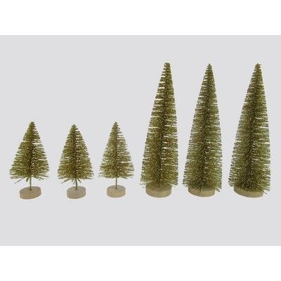 6ct Bottlebrush Trees Gold - Bullseye's Playground™ | Target