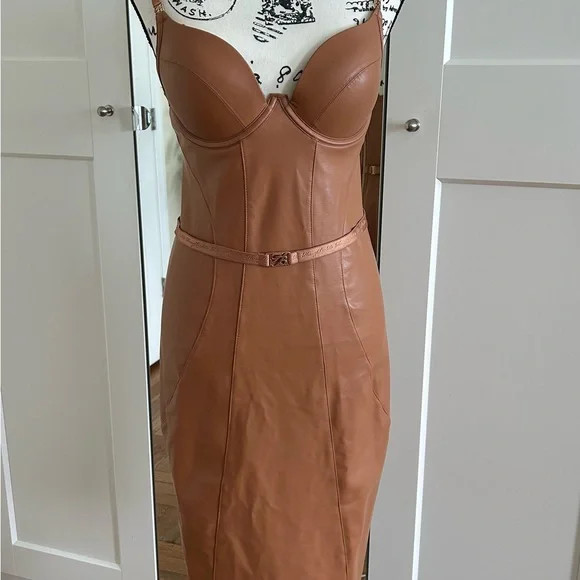 Ten  Faux Leather  Dress | Poshmark