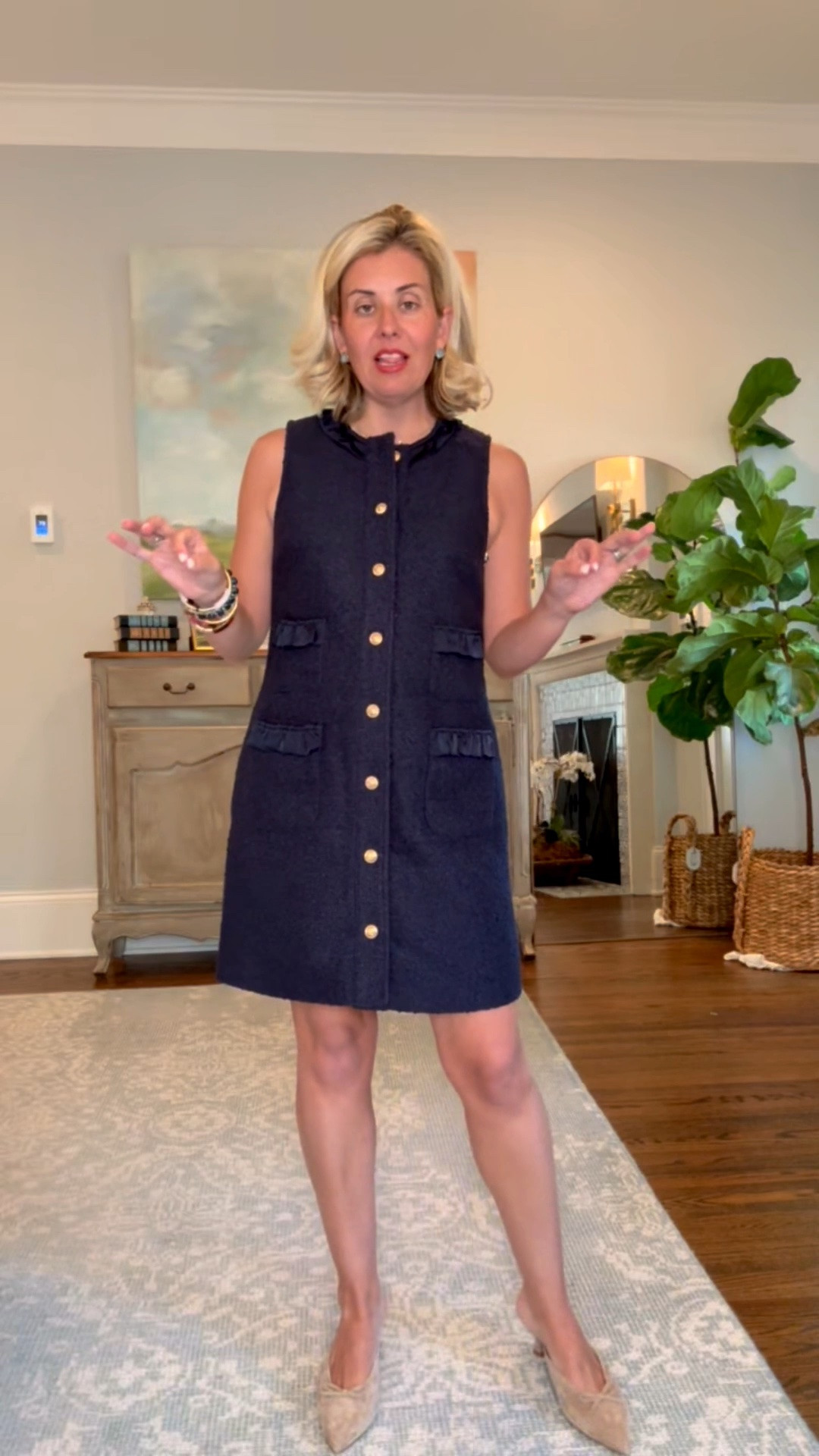 Wow Wally World…literally wow! 
Sizing:
Tops - xs 
Jackets - xs
Blazer - xs (need small)
Dresses - xs
Tweed Skirt - 2
Scubaknit Pants - small

*code Catherine20 at Allie + Bess

#LTKSeasonal #LTKstorytime #LTKOver40
