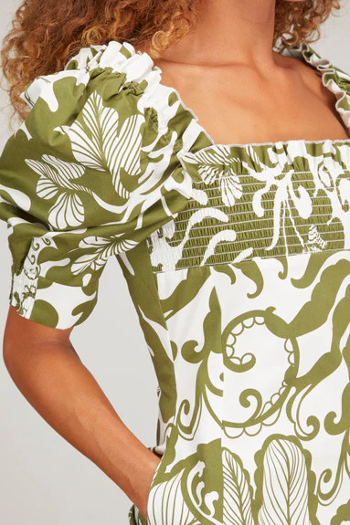 Mini Sexy Dress in Marea Olive | Hampden Clothing