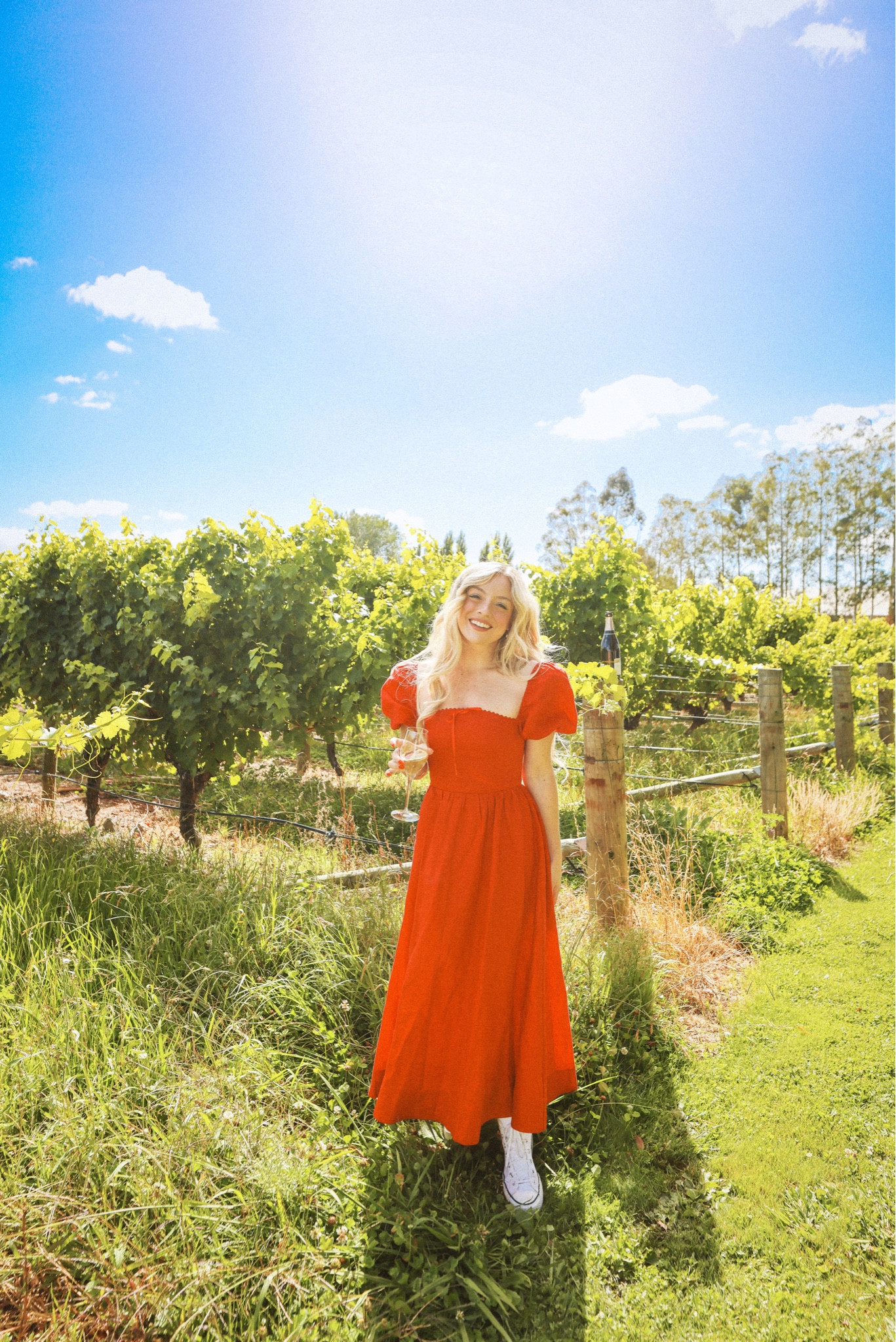 knee length dresses for ladies Reformation Orange Cut-out Samara Linen Dress In Flame Us2 UK 6