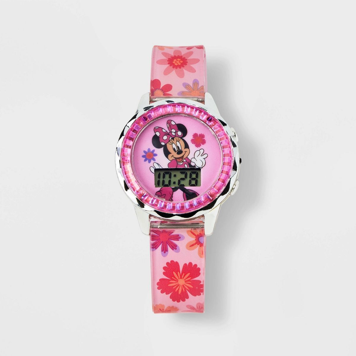 Girls' Minnie Mouse LCD Watch - Pink | Target