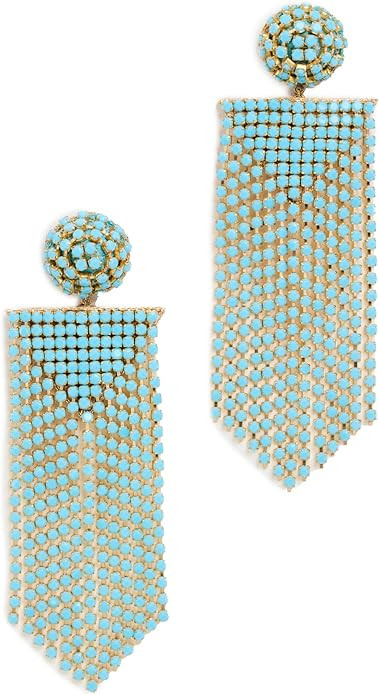 Deepa Gurnani Women's Deepa By Deepa Gurnani Fanning Earrings, Turquoise, Blue, One Size | Amazon (US)