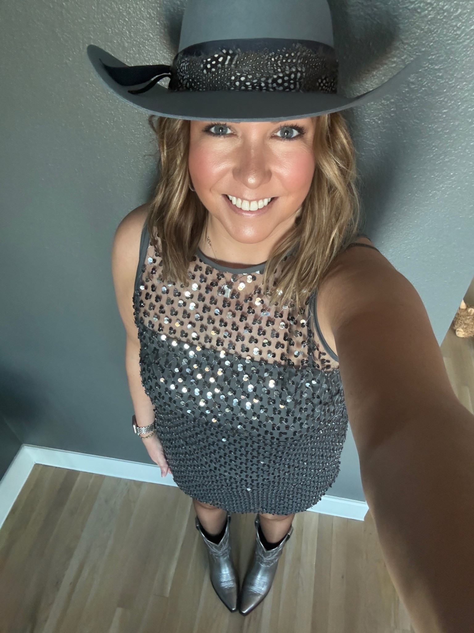 Celebrate cowtown Christmas with my girlfriends. I love dressing up and going to the stockyards. Cowboy boots and a hat are always in style there. Added some sparkle for the holiday! Definitely not my usual but so much fun  

#LTKSaleAlert #LTKHoliday #LTKMidsize
