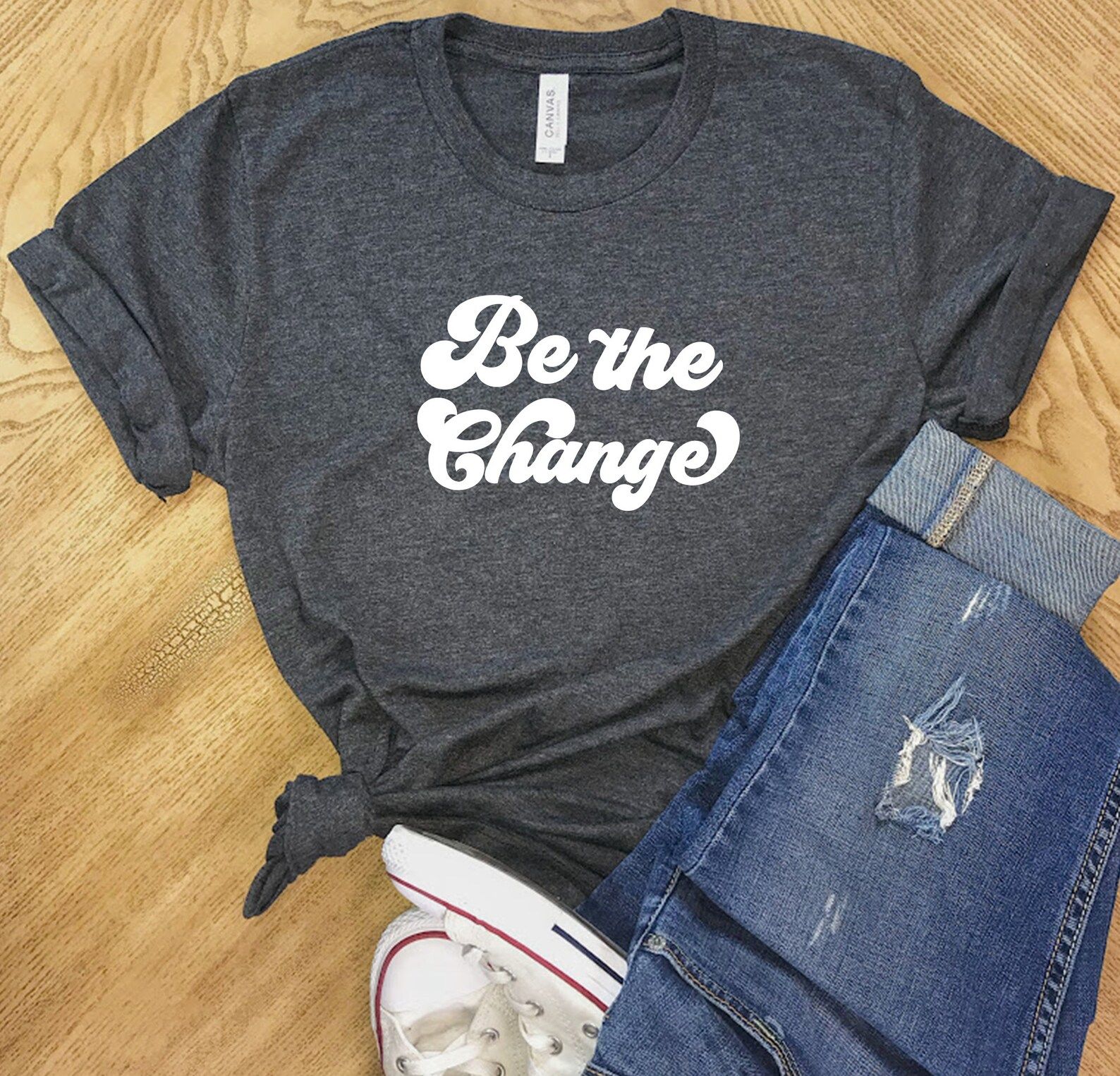 Be the Change Shirt, Super Soft Bella Canvas Unisex Short Sleeve T-Shirt, Hoodie, Womens Shirts, ... | Etsy (US)