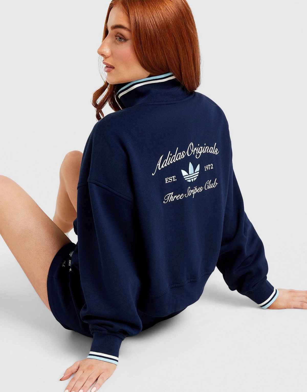 Blue adidas Originals Leisure Club Full Zip Track Top | JD Sports UK | JD Sports (UK)