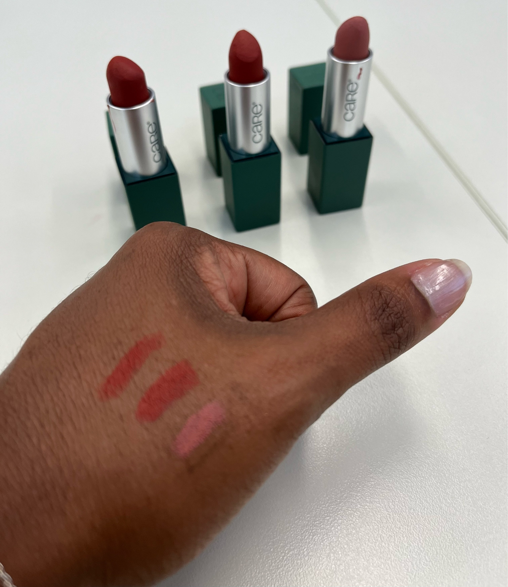 Batons bem pigmentados, macios, hidratantes e livres de toxinas. 🤌🏾💋