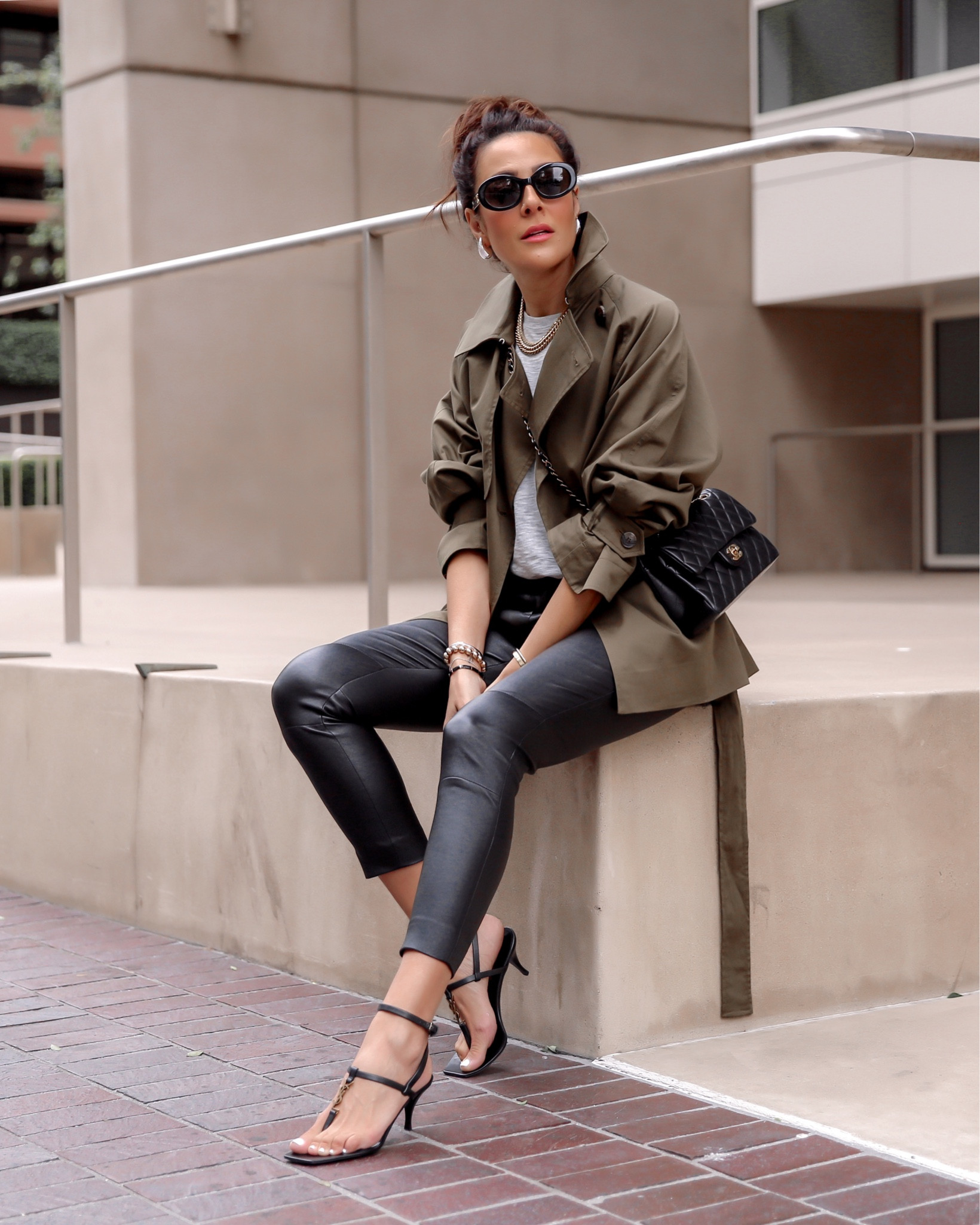 over trench short coat louren