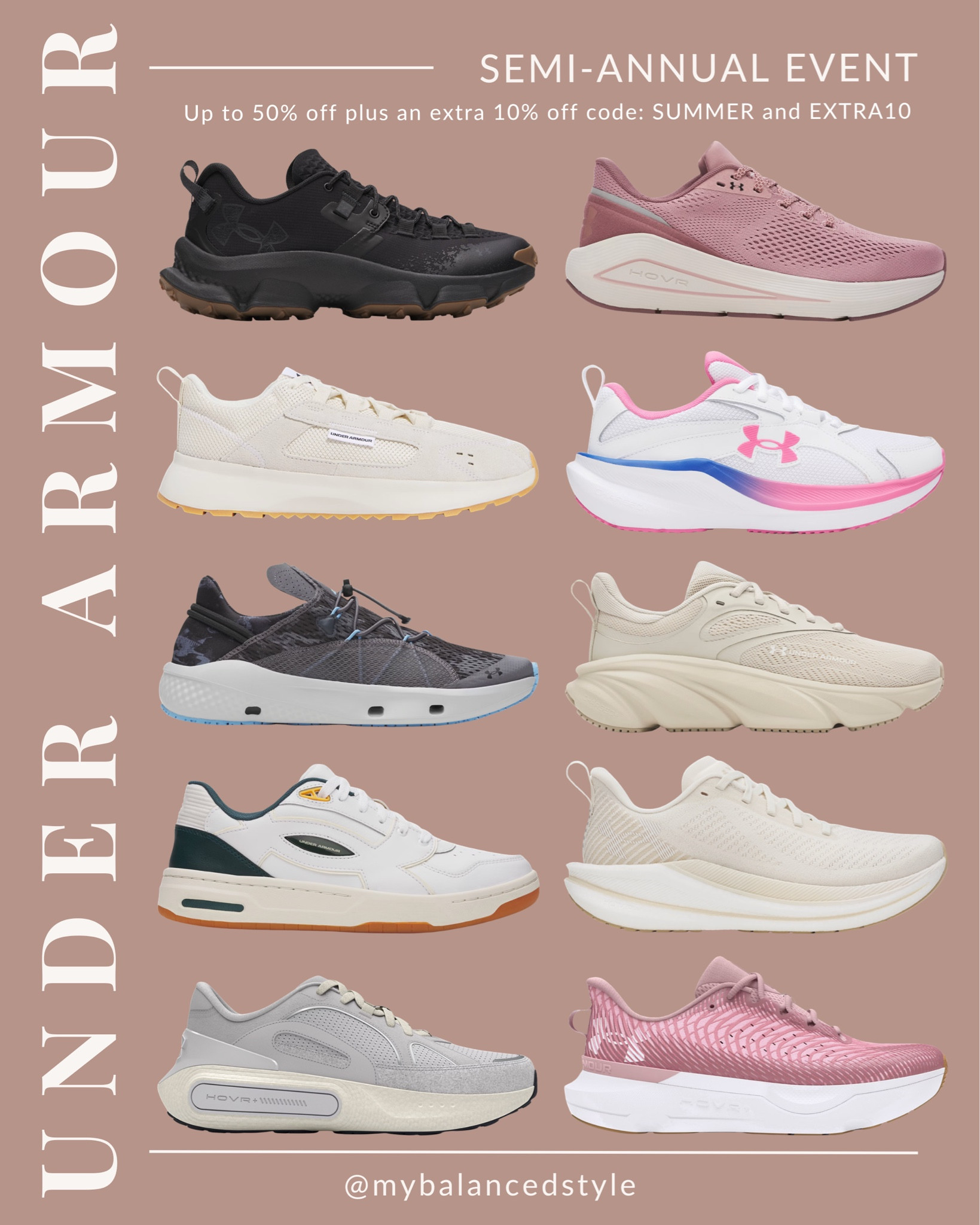 Under armour semi-annual event | Up to 50% off plus an extra 10% off code: SUMMER and EXTRA10

Performance training sneakers
Athletic walking shoes
Gym workout footwear
Cushioned road runners
Cross training sneakers
Supportive fitness shoes
Lightweight athletic footwear
Sporty everyday sneakers

#LTKSeasonal #LTKSaleAlert