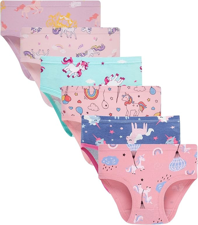 Boboking Soft Cotton Underwear Toddler Girls'Briefs Soft Undies | Amazon (US)