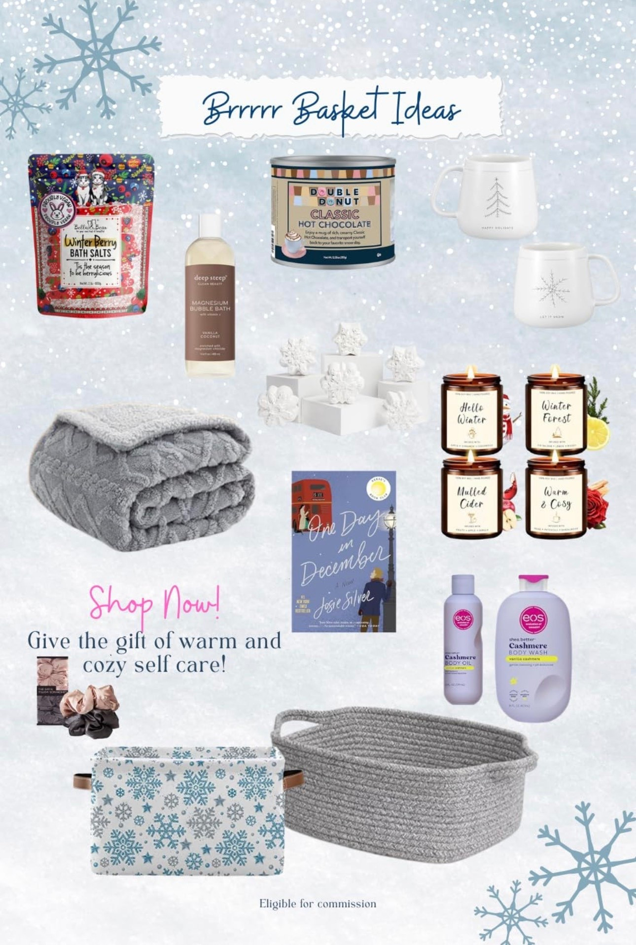 A cute and cozy brrr basket idea!

Amazon link in comments!

#LTKHoliday #LTKGiftGuide #LTKFindsUnder50