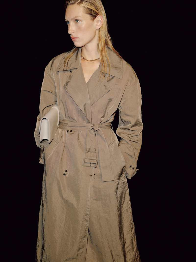 Reformation Nolan Trench Coat Brown Medium | Reformation (Global)
