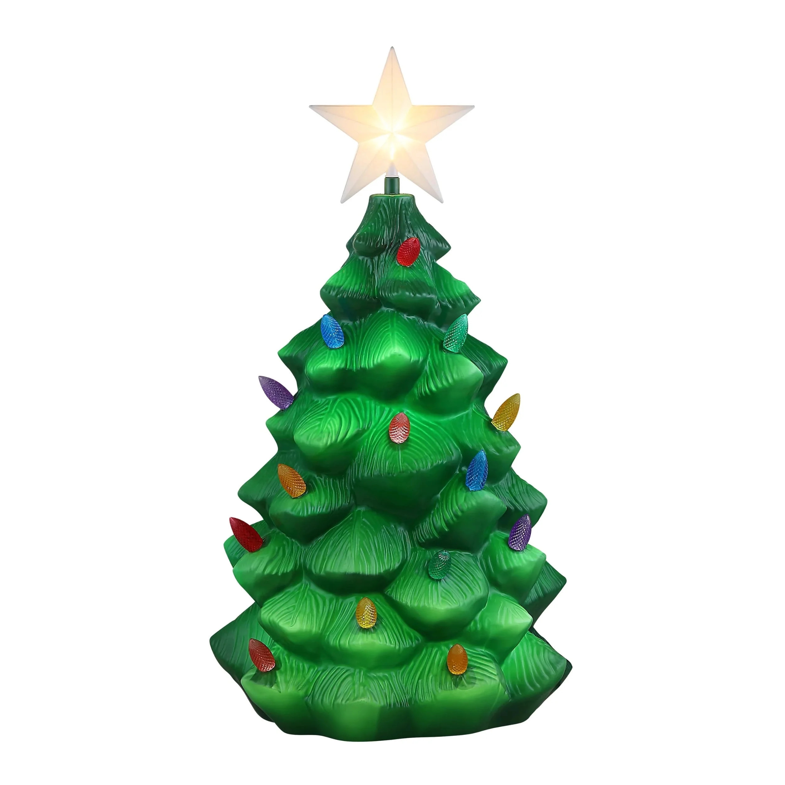 Mr. Christmas 24" Outdoor Lit Blow Mold Tree | Walmart (US)