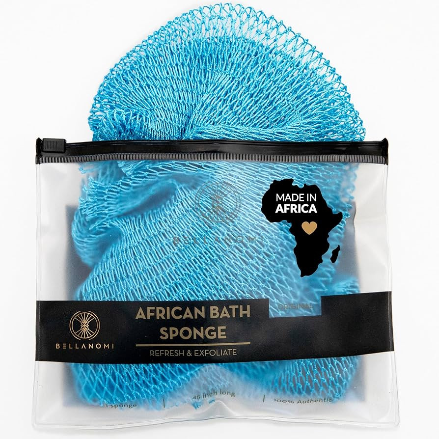 BELLANOMI African Exfoliating Net Sponge, Authentic, Ethically sourced from Nigeria, 45 inches Lo... | Amazon (US)