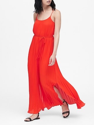 Pleated Maxi Dress | Banana Republic US