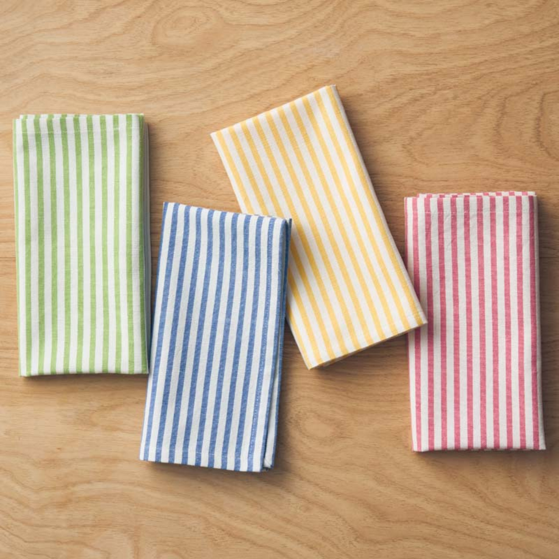 Yarn-Dyed Stripe Napkins, Set of 4 - Multi | The Company Store