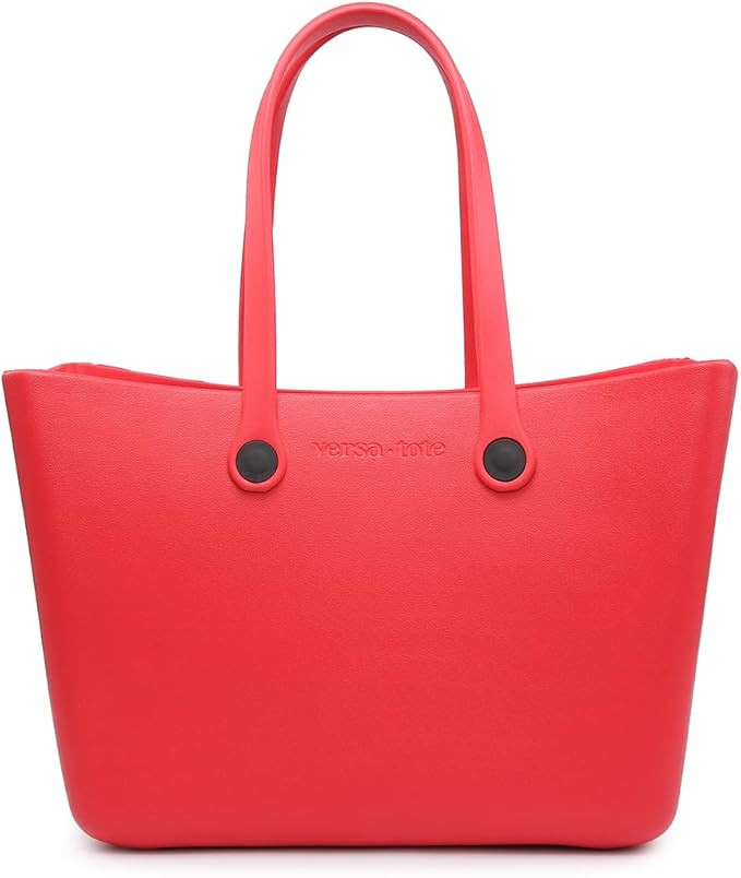 CARRIE Large Rubber Beach Bag Lightweight Waterproof Washable Durable Travel Tote for Boat Pool S... | Amazon (US)