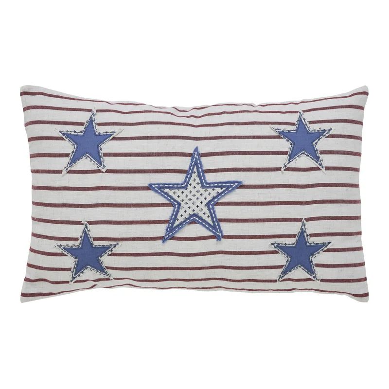 Amealia Striped Cotton Blend Reversible Throw Pillow | Wayfair North America
