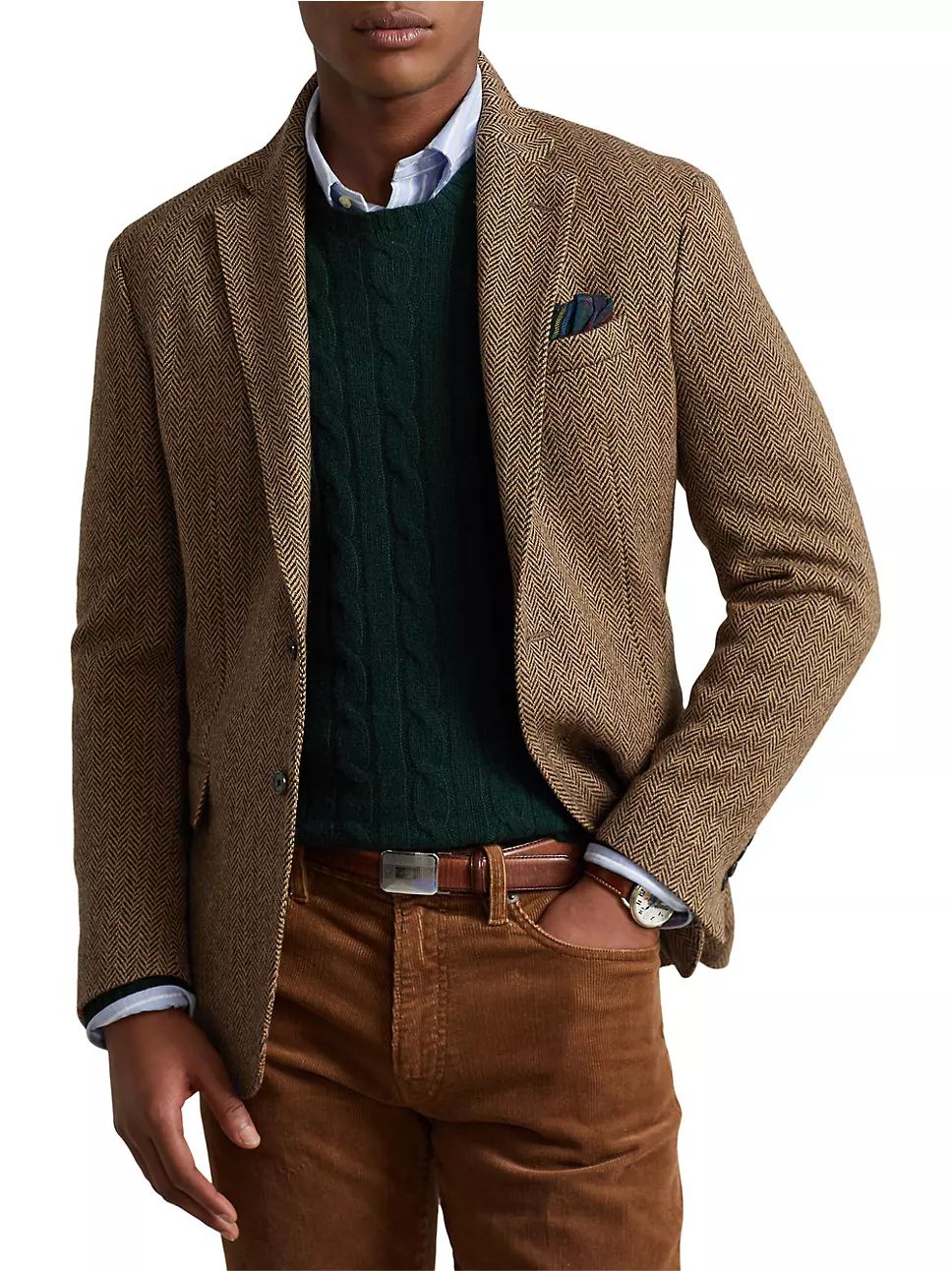 Polo Ralph Lauren Herringbone Wool-Blend Two-Button Sport Coat | Saks Fifth Avenue