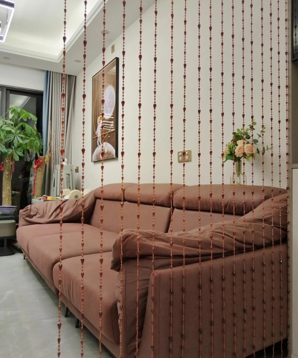 Beaded Curtain Doorways Acrylic Hanging Door Beads String Curtains Tassel Room Divider Screen Decor For Doorway Window Living Room Wedding (042Coffee, | Wayfair North America