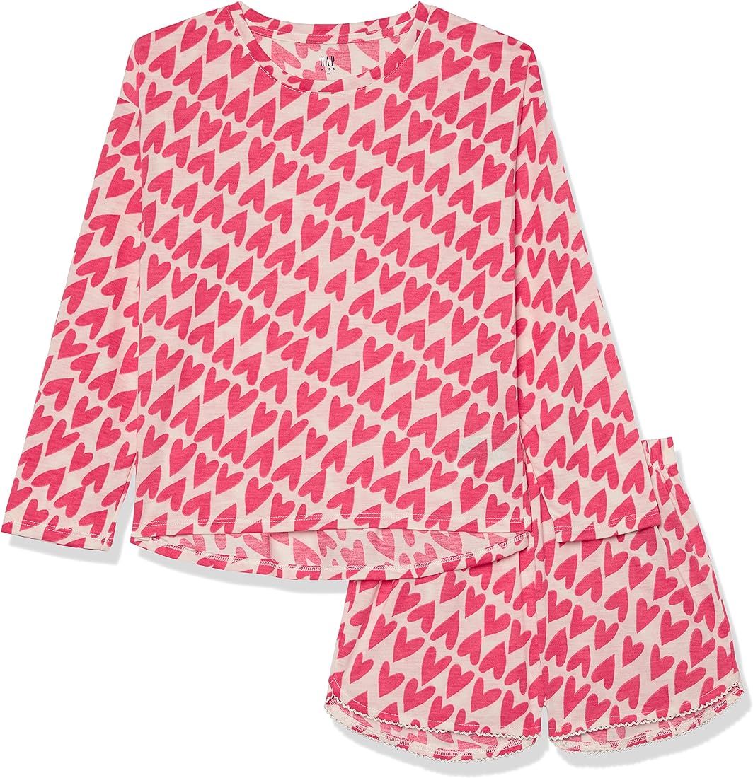GAP Girls' Long Sleeve Pajama Set | Amazon (US)