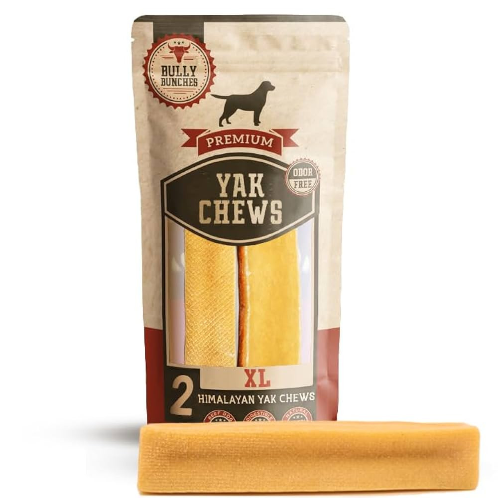 Bully Bunches Extra Large Authentic Yak Cheese Himalayan Chews for Large Dogs & Aggressive Chewer... | Amazon (US)