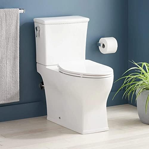 Signature Hardware 948432-12-L Carraway 1.28 GPF Two Piece Elongated Skirted Chair Height Toilet - S | Amazon (US)