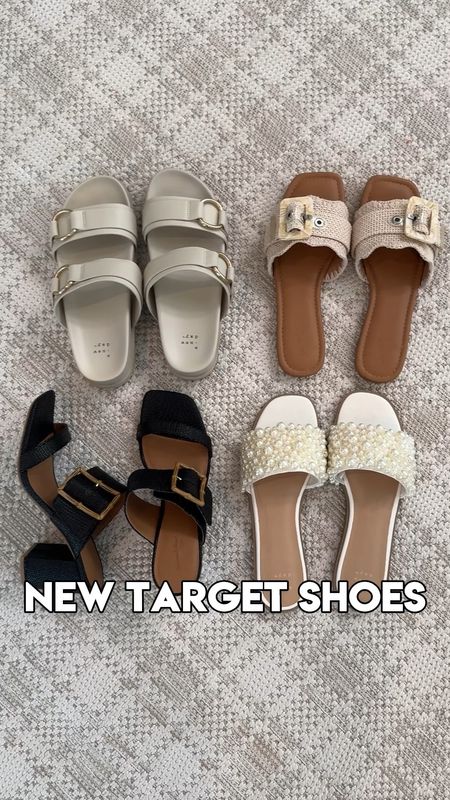 New target shoes sandals for spring! All true to size 

#LTKshoecrush #LTKSeasonal #LTKfindsunder50