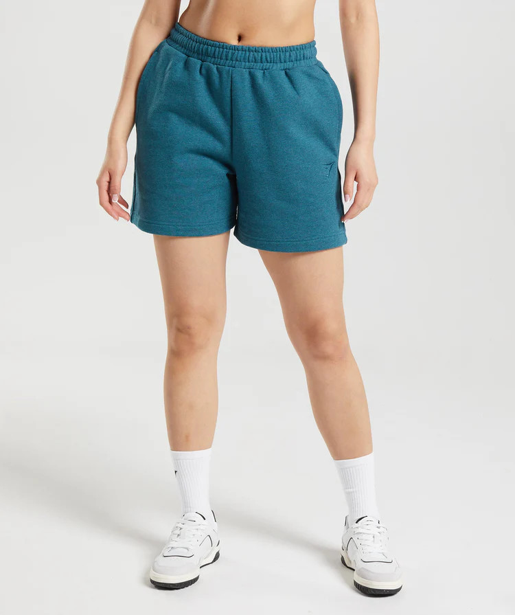 Gymshark Rest Day Sweats Shorts - Steel Blue Marl | Gymshark US