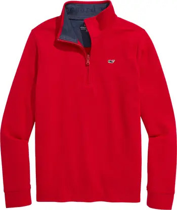vineyard vines Kids' Saltwater Quarter Zip Pullover | Nordstrom | Nordstrom