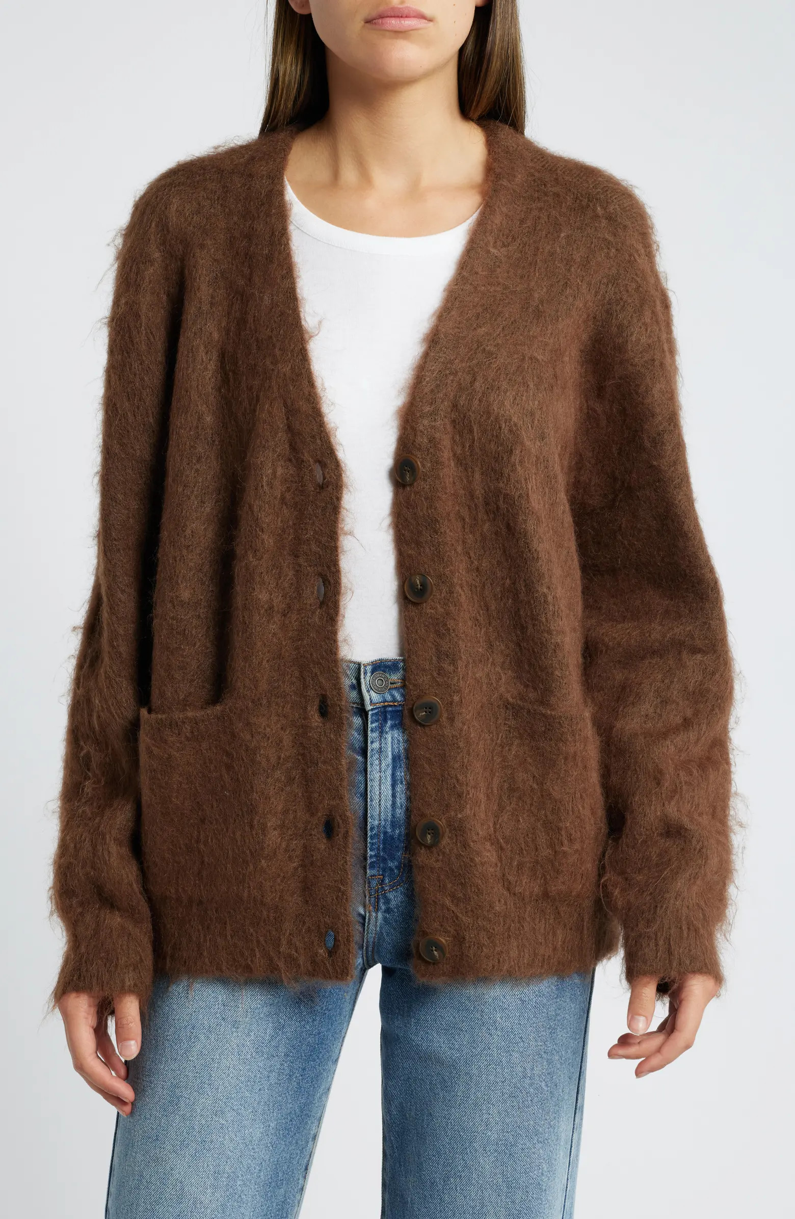 Fuzzy Oversize Cardigan | Nordstrom