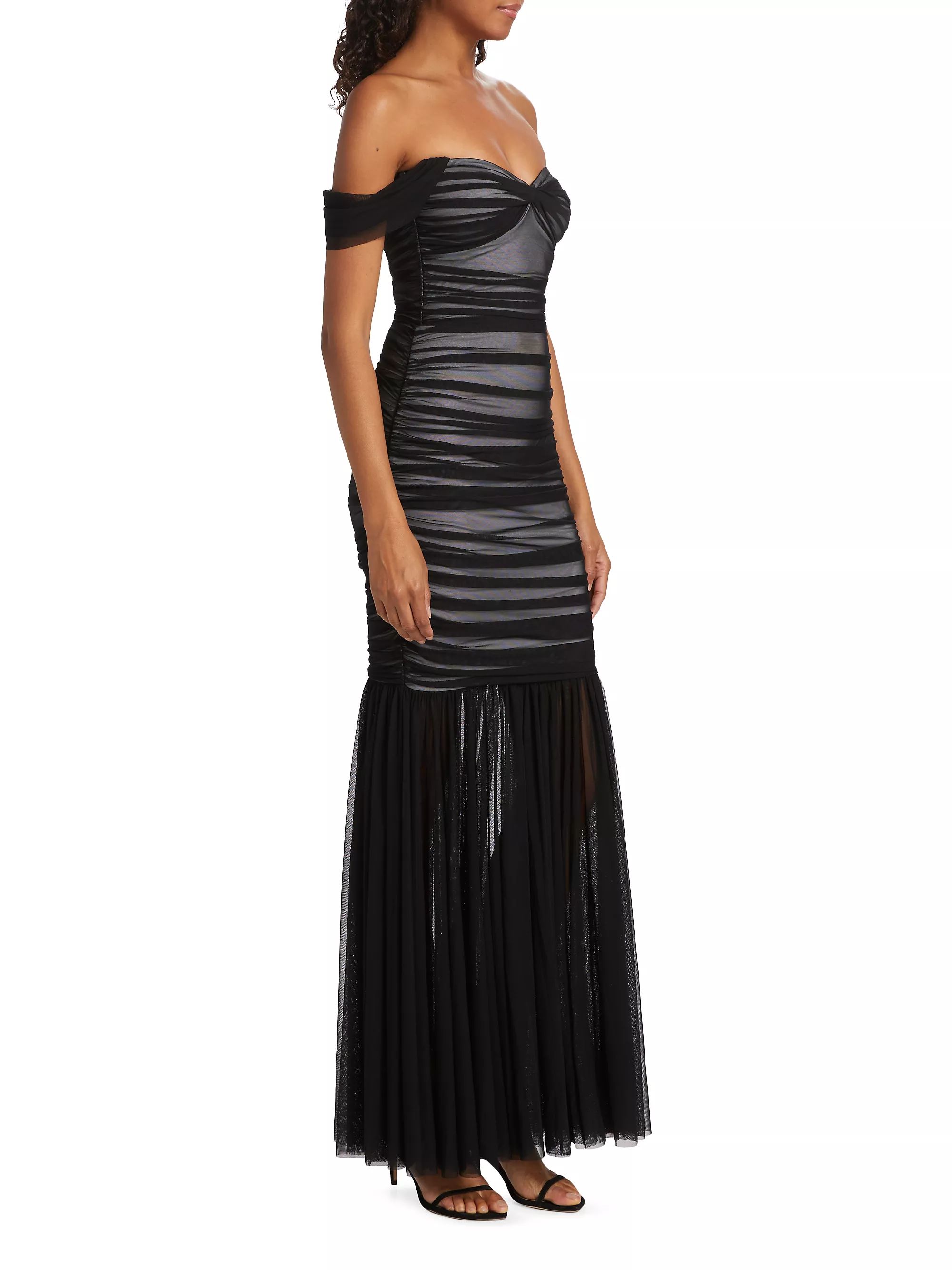 Walter Off-The-Shoulder Fishtail Gown | Saks Fifth Avenue