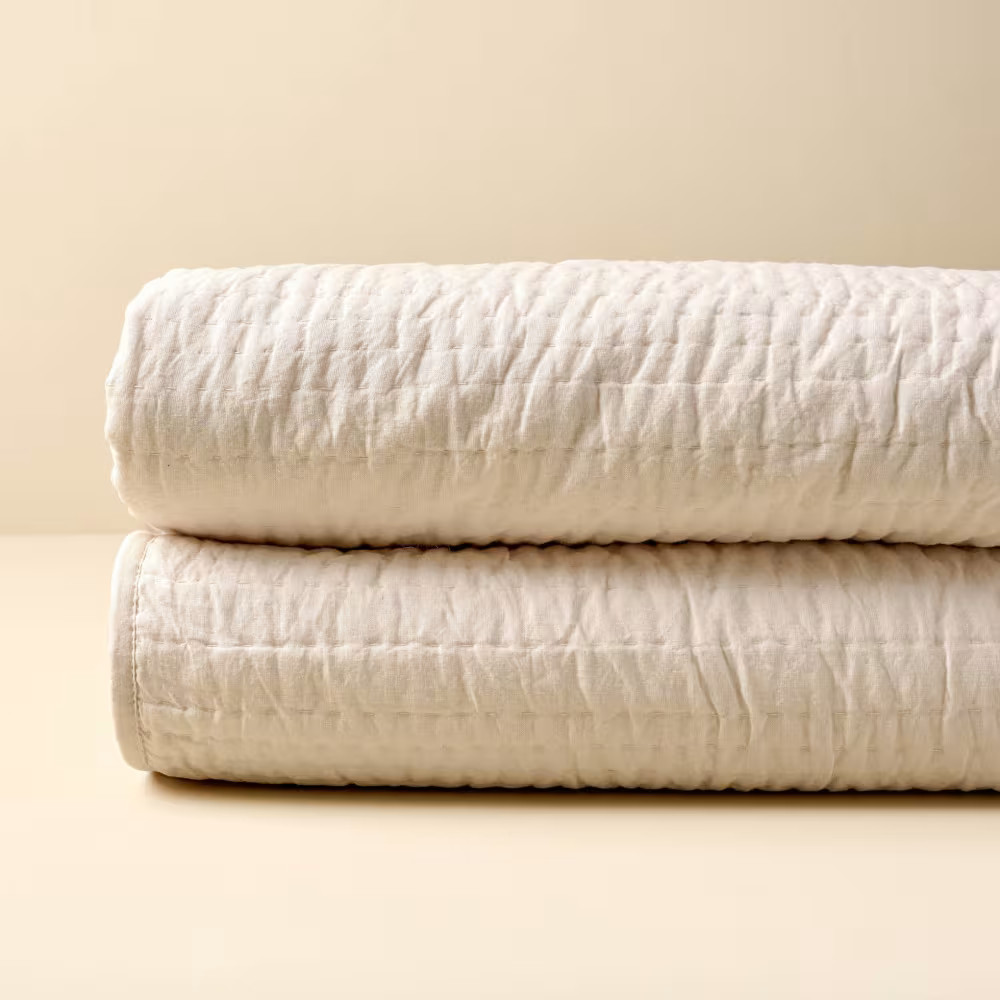 Stonewashed Pebbled Quilt - Whitecap Grey | Magnolia