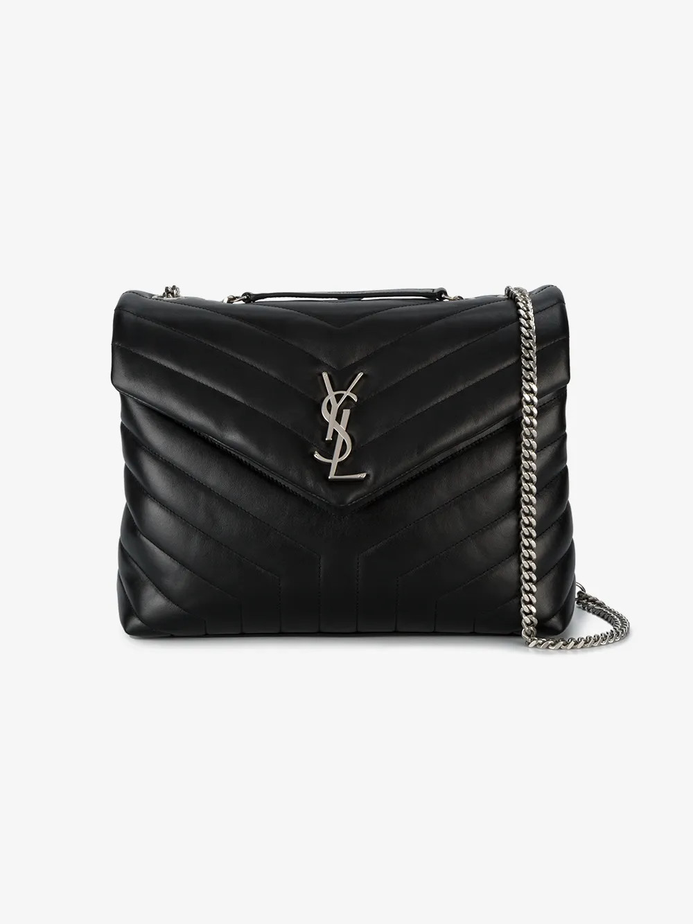 Saint Laurent Black Lou Lou Leather Shoulder bag | Browns Fashion